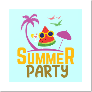 SUMMER PARTY Posters and Art